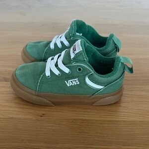 Vans Kids Green Canvas Sneakers